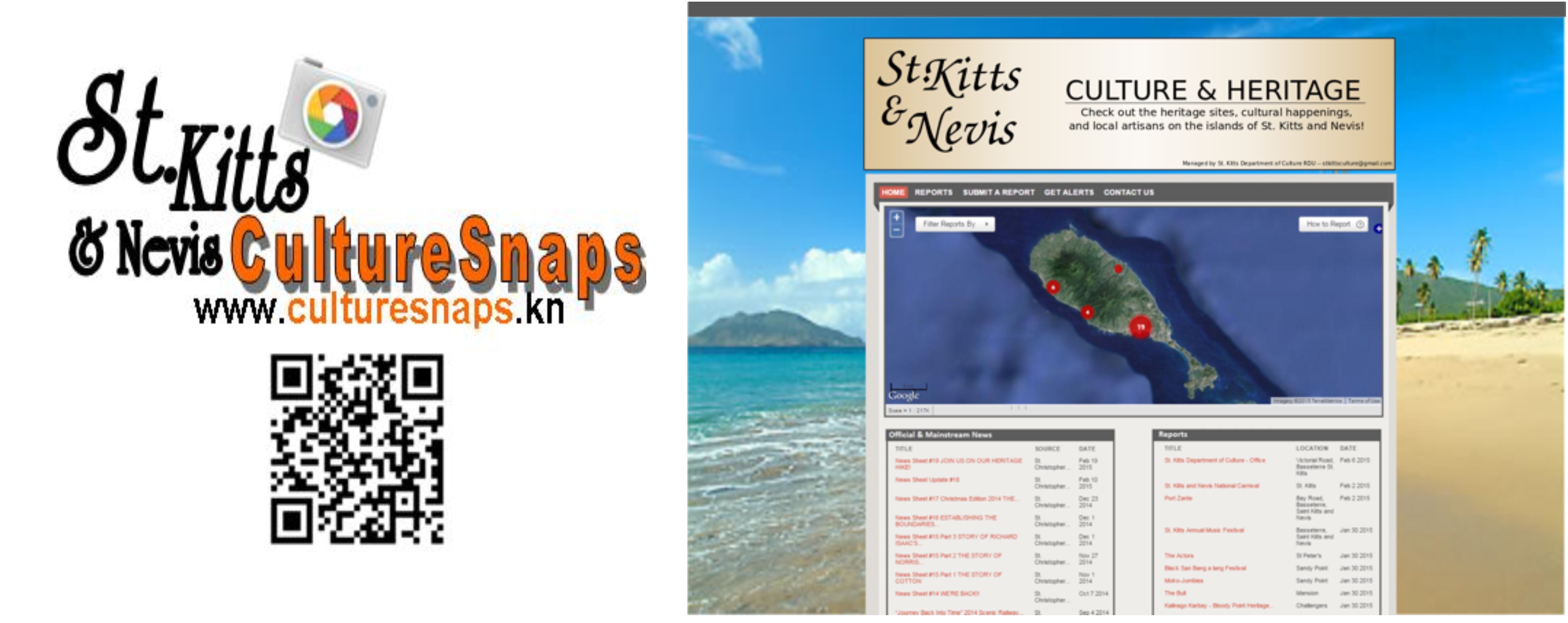WWW.CULTURESNAPS.KN  Search for local attractions & ICH (food products crafts)